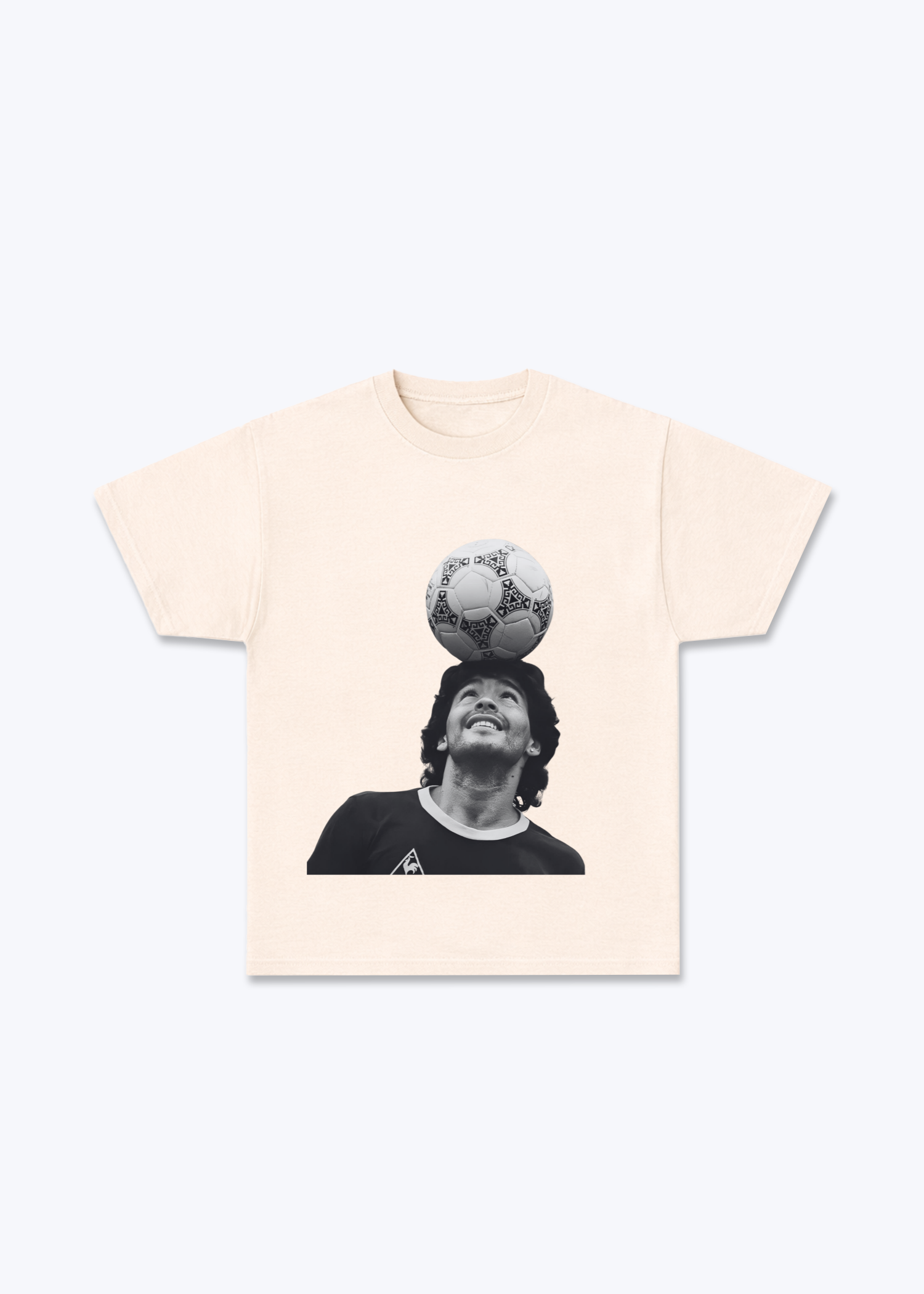 Mano de Dios Shirt - Beige Front (Designed)