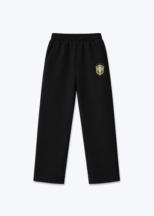 Brazil Open Leg Jogger - Black Front (Designed)