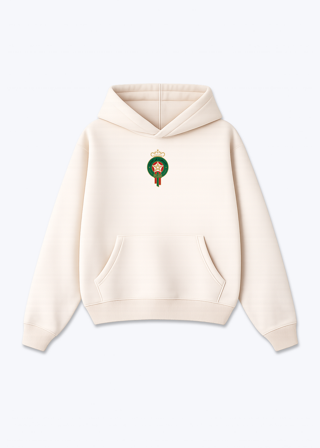 MAROCCO HOODIE - Beige Front (Designed)