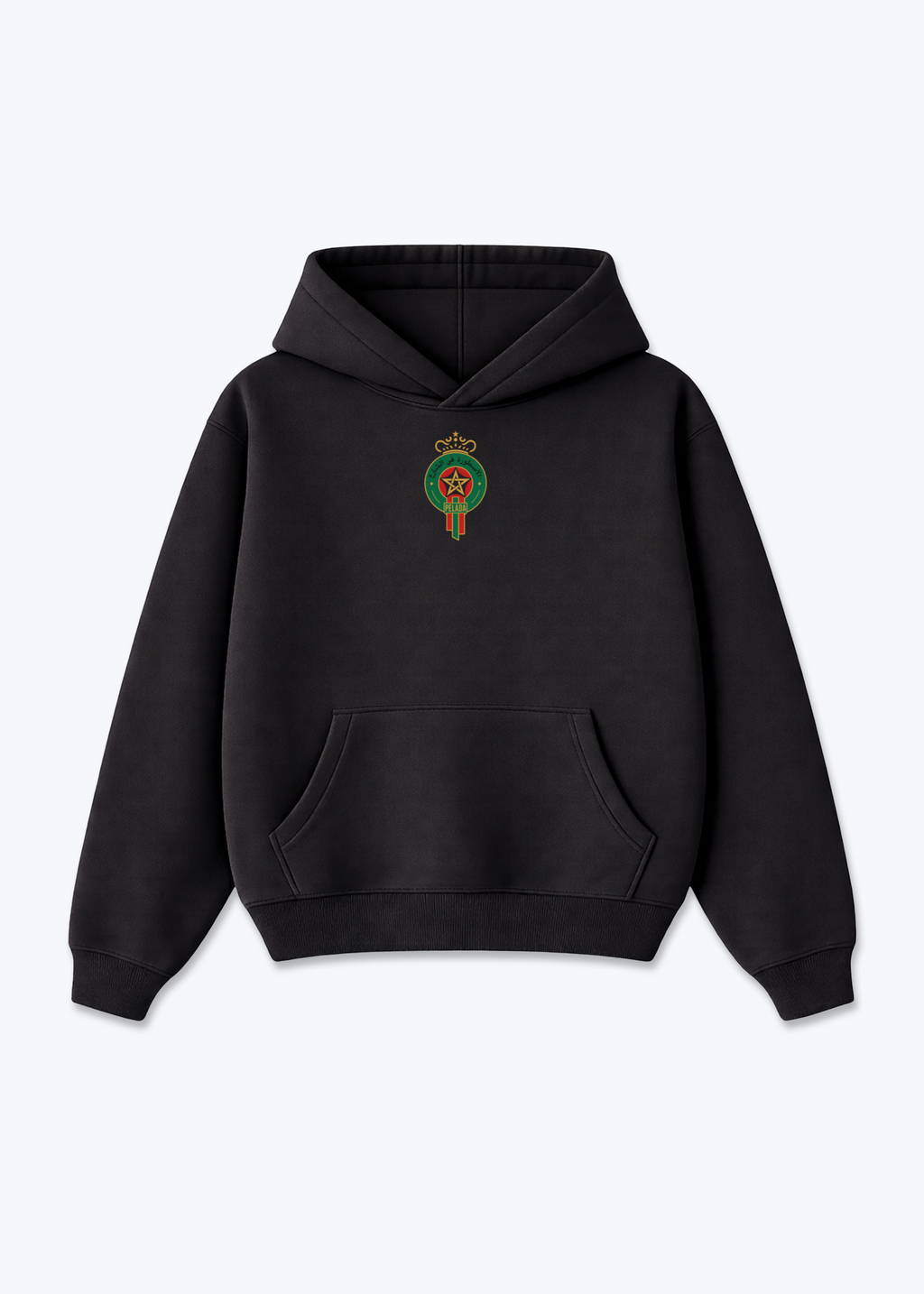 MAROCCO HOODIE - Black Front (Designed)