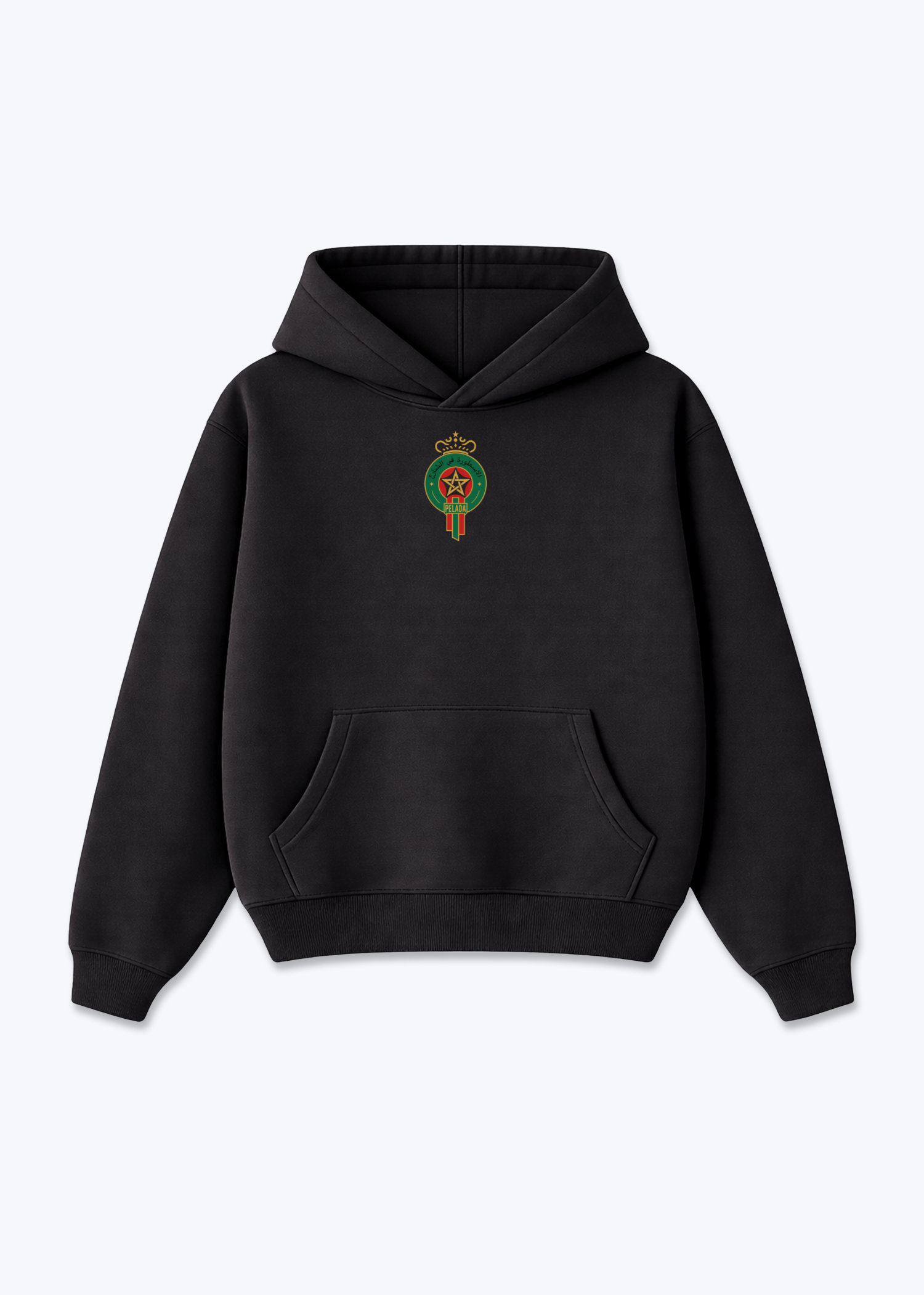 MAROCCO HOODIE - Black Front (Designed)