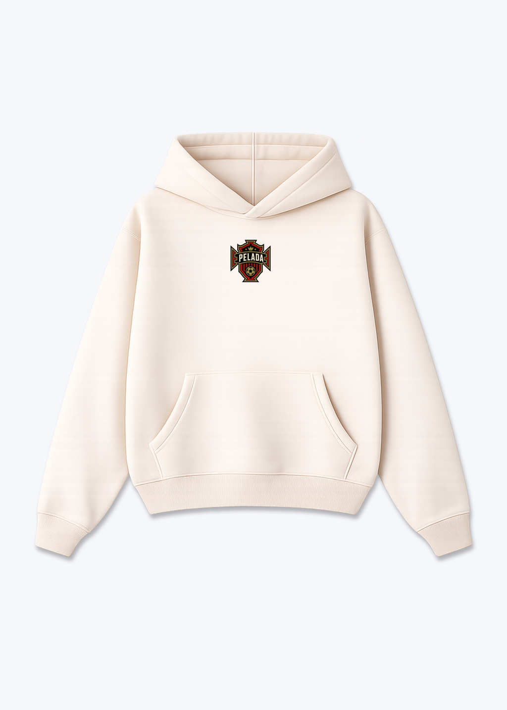 PORTUGAL HOODIE - Beige Front (Designed)
