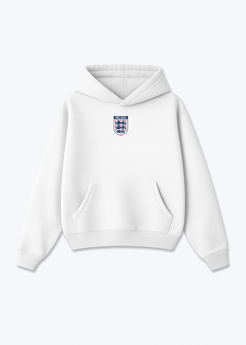 ENGLAND HOODIE - White Front (Designed)