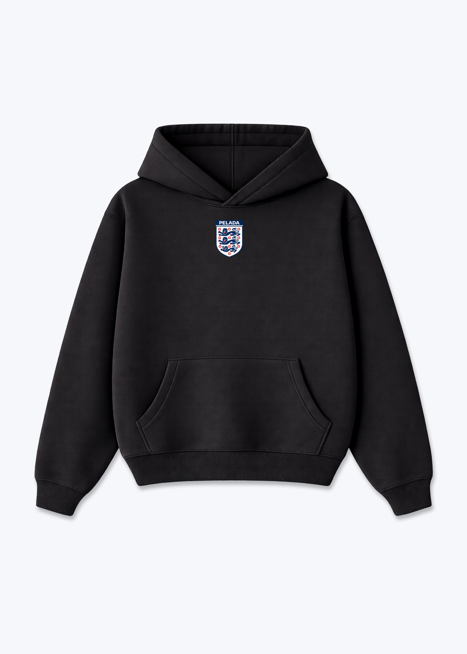 ENGLAND HOODIE - Black Front (Designed)