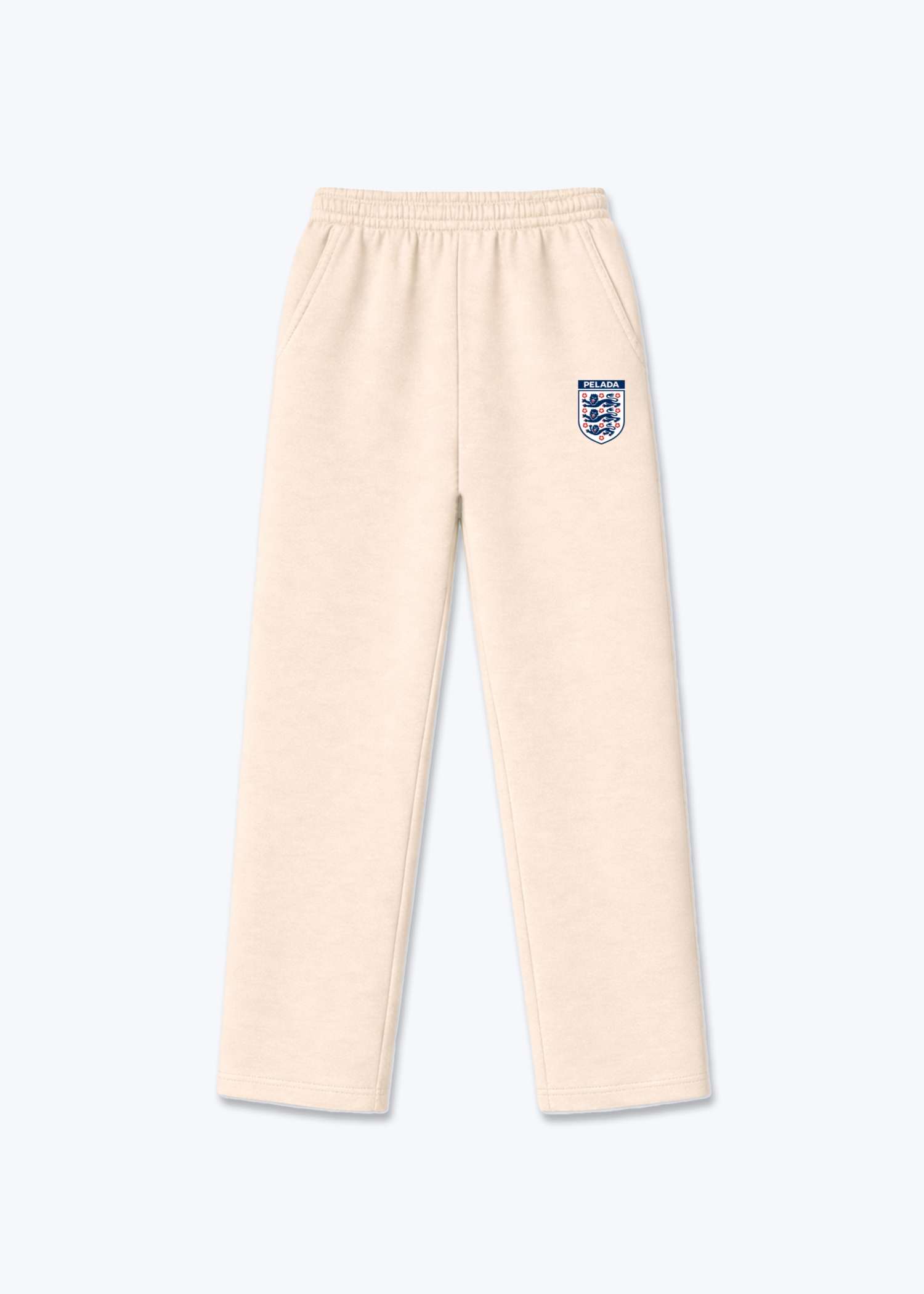 ENGLAND OPEN LEG JOGGER - Beige Front (Designed)