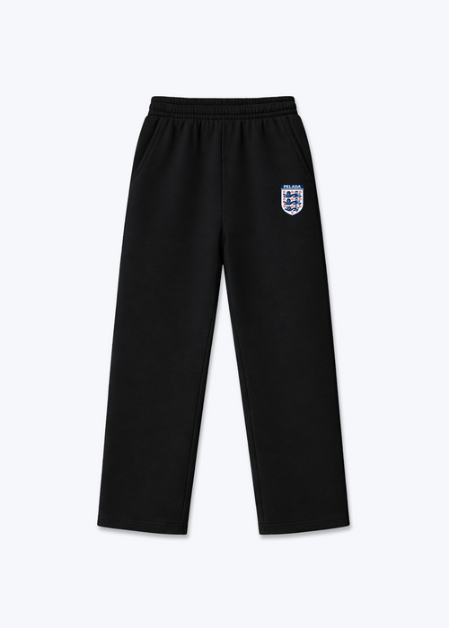 ENGLAND OPEN LEG JOGGER - Black Front (Designed)