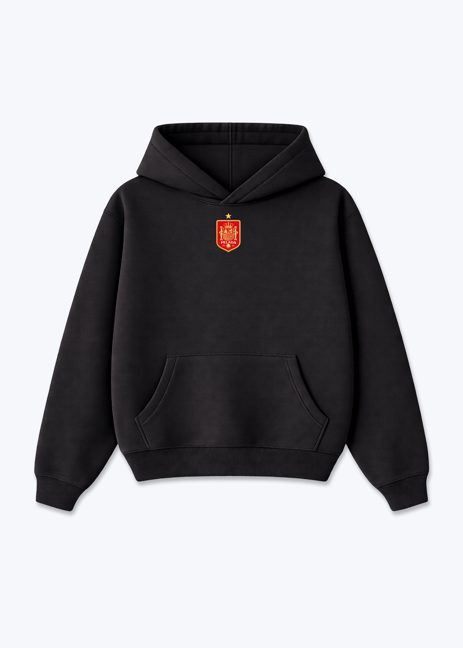 SPAIN HOODIE - Black Front (Designed)