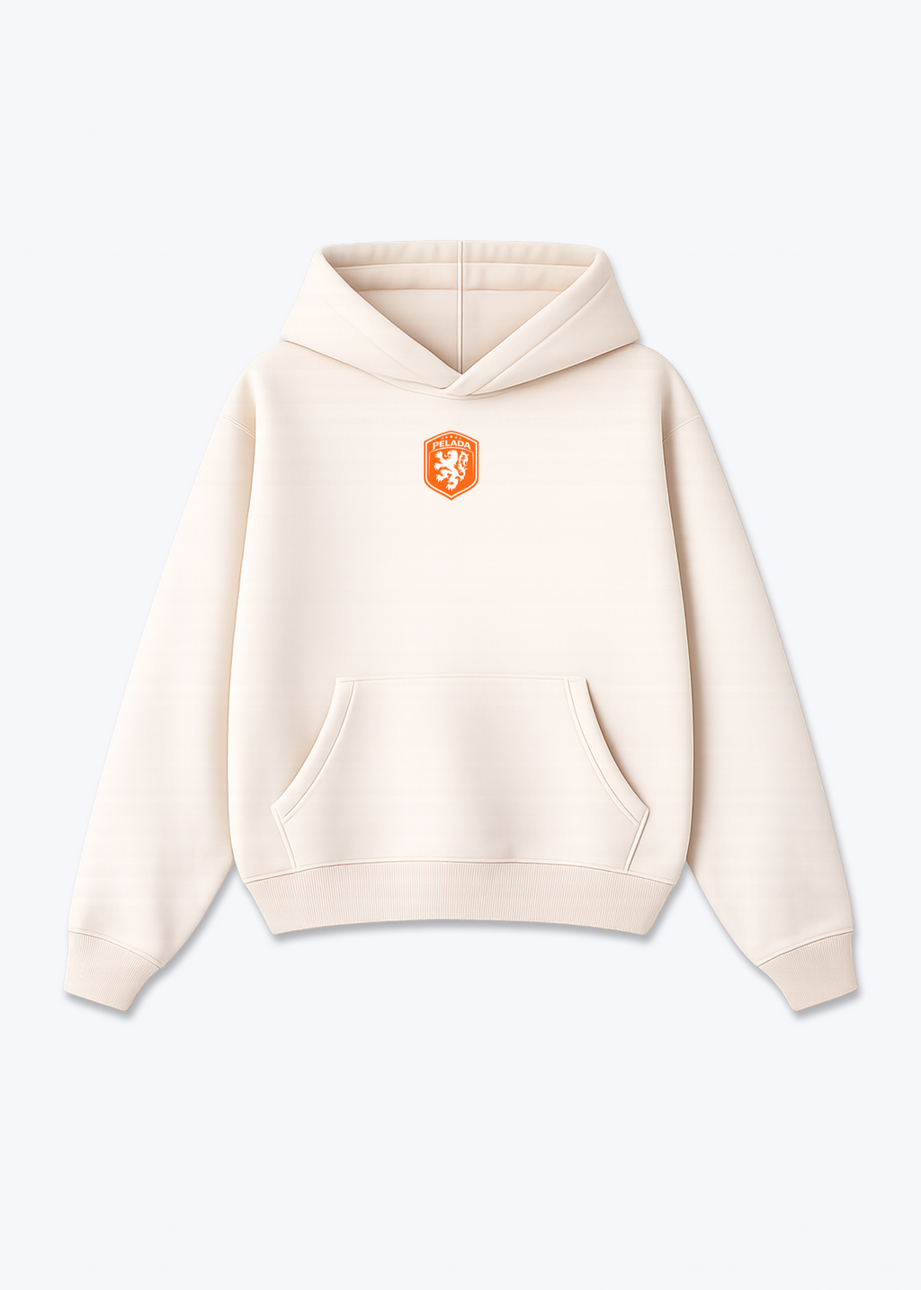 NETHERLANDS HOODIE - Beige Front (Designed)