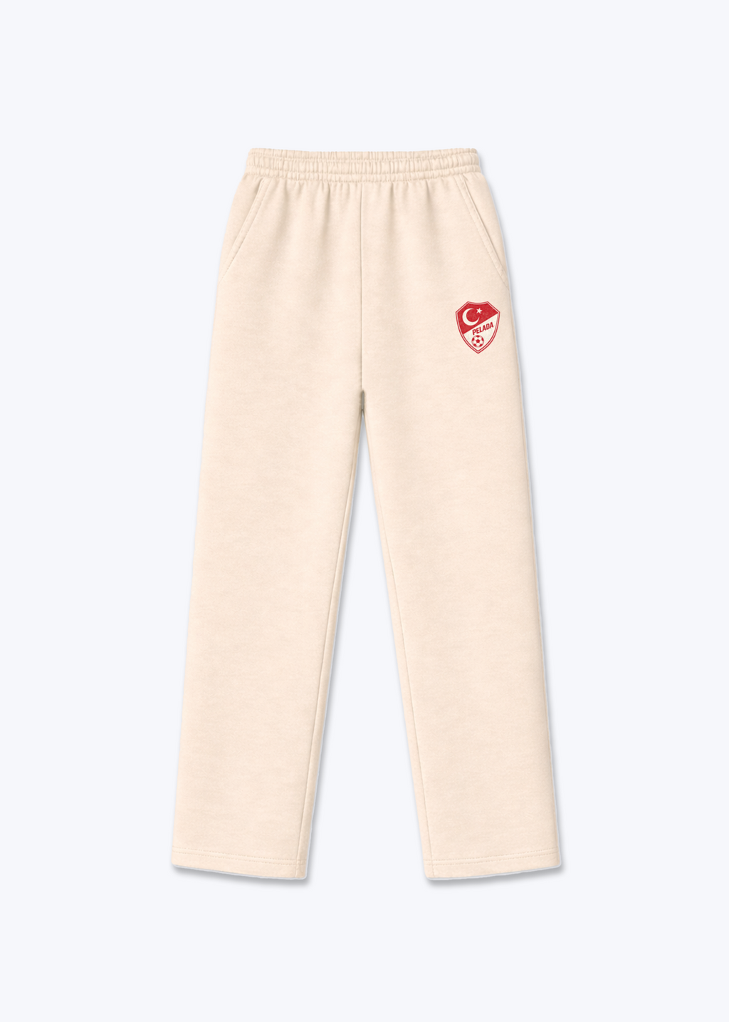 TURKIYE OPEN LEG JOGGER - Beige Front (Designed)