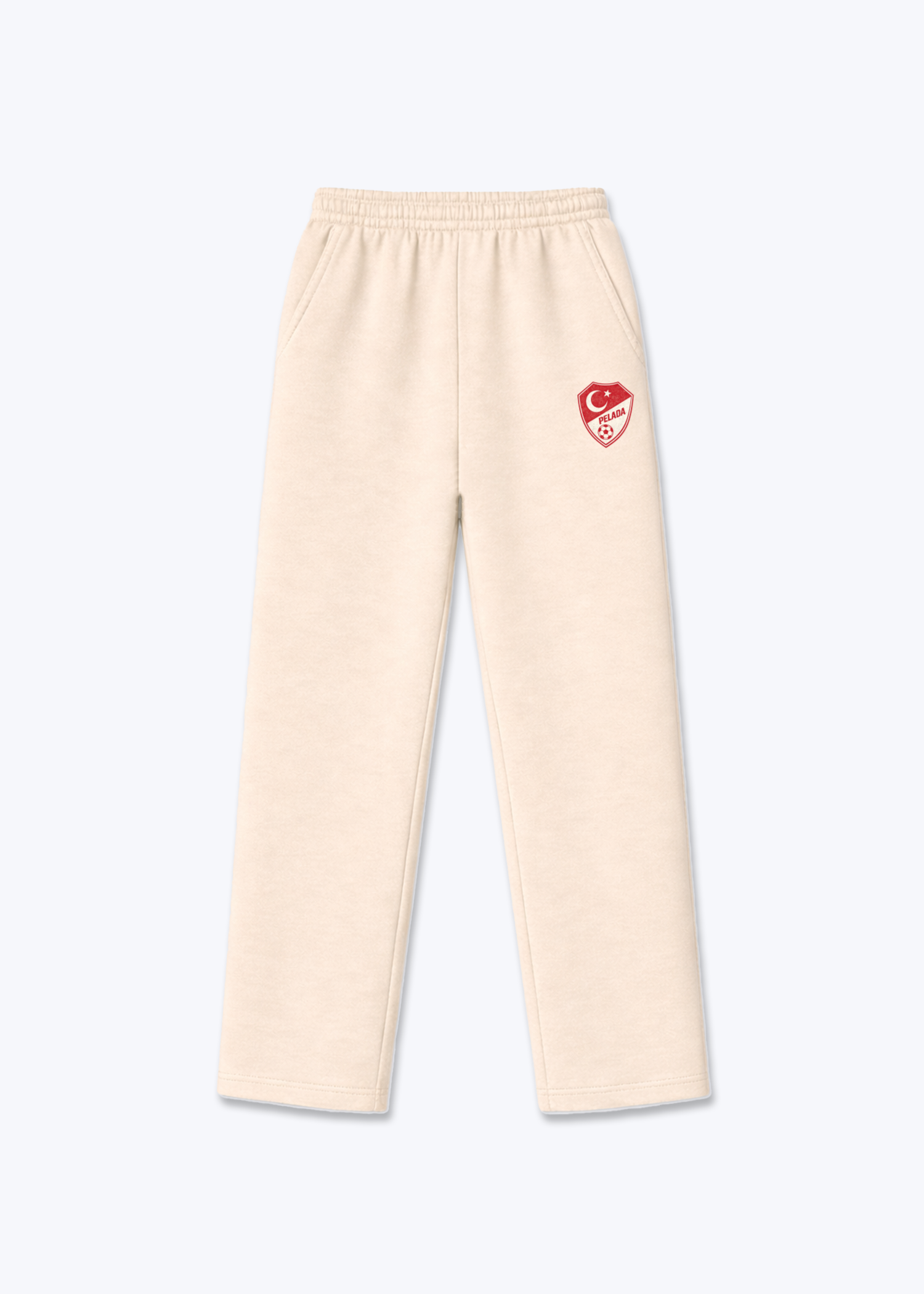 TURKIYE OPEN LEG JOGGER - Beige Front (Designed)